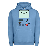 Pigment Pebble Blue bmo   adventure time Urban Hoodie - linhVisuals