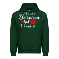 Forest Green i kissed an electrician and i liked it for girlfriend wife pullover ho Urban Hoodie - linhVisuals