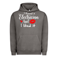 Pigment Tornado i kissed an electrician and i liked it for girlfriend wife pullover ho Urban Hoodie - linhVisuals