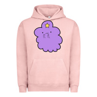 Pigment Salmon lumpy space  adventure time Urban Hoodie - linhVisuals