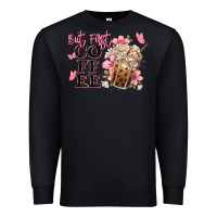 Black but first coffee floral Premium Sweatshirt - JahusDesignShop