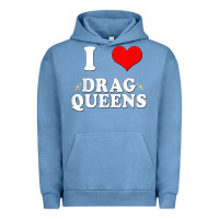 Pigment Pebble Blue i love drag queens  i heart drag queens t shirt Urban Hoodie - linhVisuals