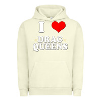 Pigment Pistachio i love drag queens  i heart drag queens t shirt Urban Hoodie - linhVisuals