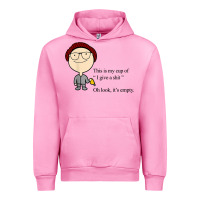 Fuchsia Pink this is my cup of i give a sh!t oh look it’s empty t shirt Urban Hoodie - linhVisuals