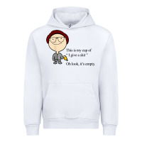 White this is my cup of i give a sh!t oh look it’s empty t shirt Urban Hoodie - linhVisuals