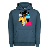 Pigment Midnight Navy powerline   black lives matter   powerline goofy movie Urban Hoodie - linhVisuals