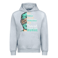 Heather Grey in a world full of princesses be a nurse funny travel nurse t shirt Urban Hoodie - linhVisuals