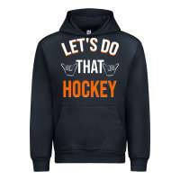 Navy Lets Do That Hockey Urban Hoodie - linhVisuals