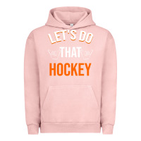 Pigment Salmon Lets Do That Hockey Urban Hoodie - linhVisuals