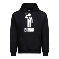 Black cigar smoker Urban Hoodie - linhVisuals