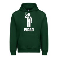 Forest Green cigar smoker Urban Hoodie - linhVisuals