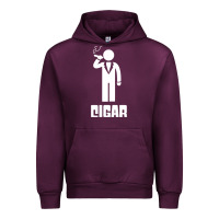 Mauve Wine cigar smoker Urban Hoodie - linhVisuals