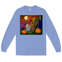 Colony Blue headstone and coffin tumbler Long Sleeve Tee - BundleAndBundleShop