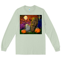 Matcha headstone and coffin tumbler Long Sleeve Tee - BundleAndBundleShop