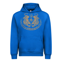 Cobalt twin tiger sak yant tattoo muay thai thailand martial art tank top Urban Hoodie - linhVisuals