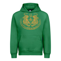 Emerald twin tiger sak yant tattoo muay thai thailand martial art tank top Urban Hoodie - linhVisuals