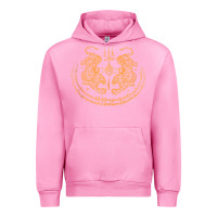 Fuchsia Pink twin tiger sak yant tattoo muay thai thailand martial art tank top Urban Hoodie - linhVisuals