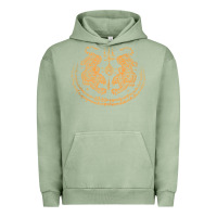 Pigment Oil Green twin tiger sak yant tattoo muay thai thailand martial art tank top Urban Hoodie - linhVisuals
