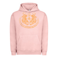 Pigment Salmon twin tiger sak yant tattoo muay thai thailand martial art tank top Urban Hoodie - linhVisuals