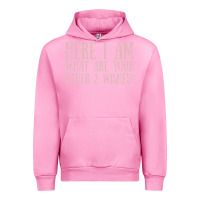 Fuchsia Pink here i am what are your other 2 wishes Urban Hoodie - linhVisuals