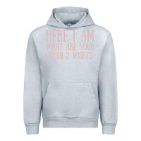 Heather Grey here i am what are your other 2 wishes Urban Hoodie - linhVisuals