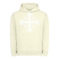 Pigment Pistachio crusader cross of jerusalem knights templa Urban Hoodie - linhVisuals