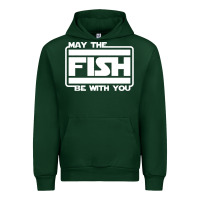 Forest Green May The Fish Be With You Fishing3 Urban Hoodie - linhVisuals