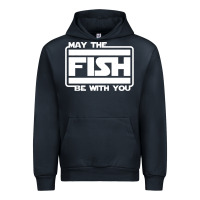 Navy May The Fish Be With You Fishing3 Urban Hoodie - linhVisuals
