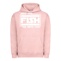 Pigment Salmon May The Fish Be With You Fishing3 Urban Hoodie - linhVisuals