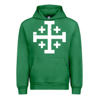 Emerald crusader cross of jerusalem Urban Hoodie - linhVisuals