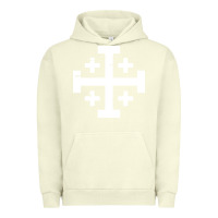 Pigment Pistachio crusader cross of jerusalem Urban Hoodie - linhVisuals