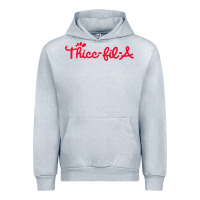 Heather Grey women funny thicc thick fil a curvy women girlfriend premium t shirt Urban Hoodie - linhVisuals
