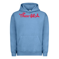 Pigment Pebble Blue women funny thicc thick fil a curvy women girlfriend premium t shirt Urban Hoodie - linhVisuals