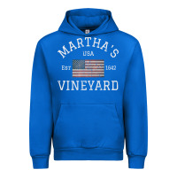 Cobalt martha's vineyard massachusetts american flag usa vintage pullover hoo Urban Hoodie - linhVisuals