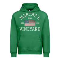 Emerald martha's vineyard massachusetts american flag usa vintage pullover hoo Urban Hoodie - linhVisuals