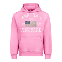 Fuchsia Pink martha's vineyard massachusetts american flag usa vintage pullover hoo Urban Hoodie - linhVisuals