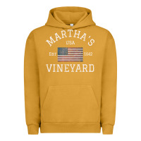 Pigment Peanut Butter martha's vineyard massachusetts american flag usa vintage pullover hoo Urban Hoodie - linhVisuals