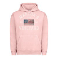 Pigment Salmon martha's vineyard massachusetts american flag usa vintage pullover hoo Urban Hoodie - linhVisuals