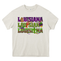 Cream Louisiana Louisiana Louisiana Heavy Core Tee - HowdyJamesFarm