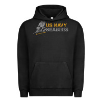 Pigment Black us navy seabees we build, we fight us navy sweatshirt Urban Hoodie - linhVisuals