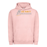 Pigment Salmon us navy seabees we build, we fight us navy sweatshirt Urban Hoodie - linhVisuals