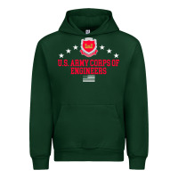 Forest Green us army corps of engineers (usace) pullover hoodie Urban Hoodie - linhVisuals