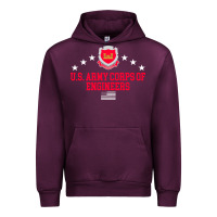 Mauve Wine us army corps of engineers (usace) pullover hoodie Urban Hoodie - linhVisuals