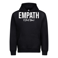 Black empath i feel you gift for empathetic person empathy pullover hoodie Urban Hoodie - linhVisuals