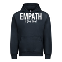 Navy empath i feel you gift for empathetic person empathy pullover hoodie Urban Hoodie - linhVisuals
