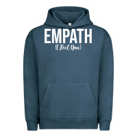 Pigment Midnight Navy empath i feel you gift for empathetic person empathy pullover hoodie Urban Hoodie - linhVisuals