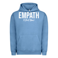 Pigment Pebble Blue empath i feel you gift for empathetic person empathy pullover hoodie Urban Hoodie - linhVisuals