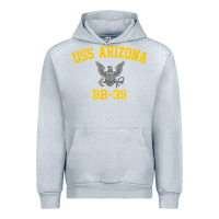 Heather Grey uss arizona bb 39 battleship t shirt Urban Hoodie - linhVisuals