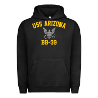 Pigment Black uss arizona bb 39 battleship t shirt Urban Hoodie - linhVisuals