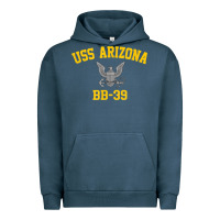 Pigment Midnight Navy uss arizona bb 39 battleship t shirt Urban Hoodie - linhVisuals